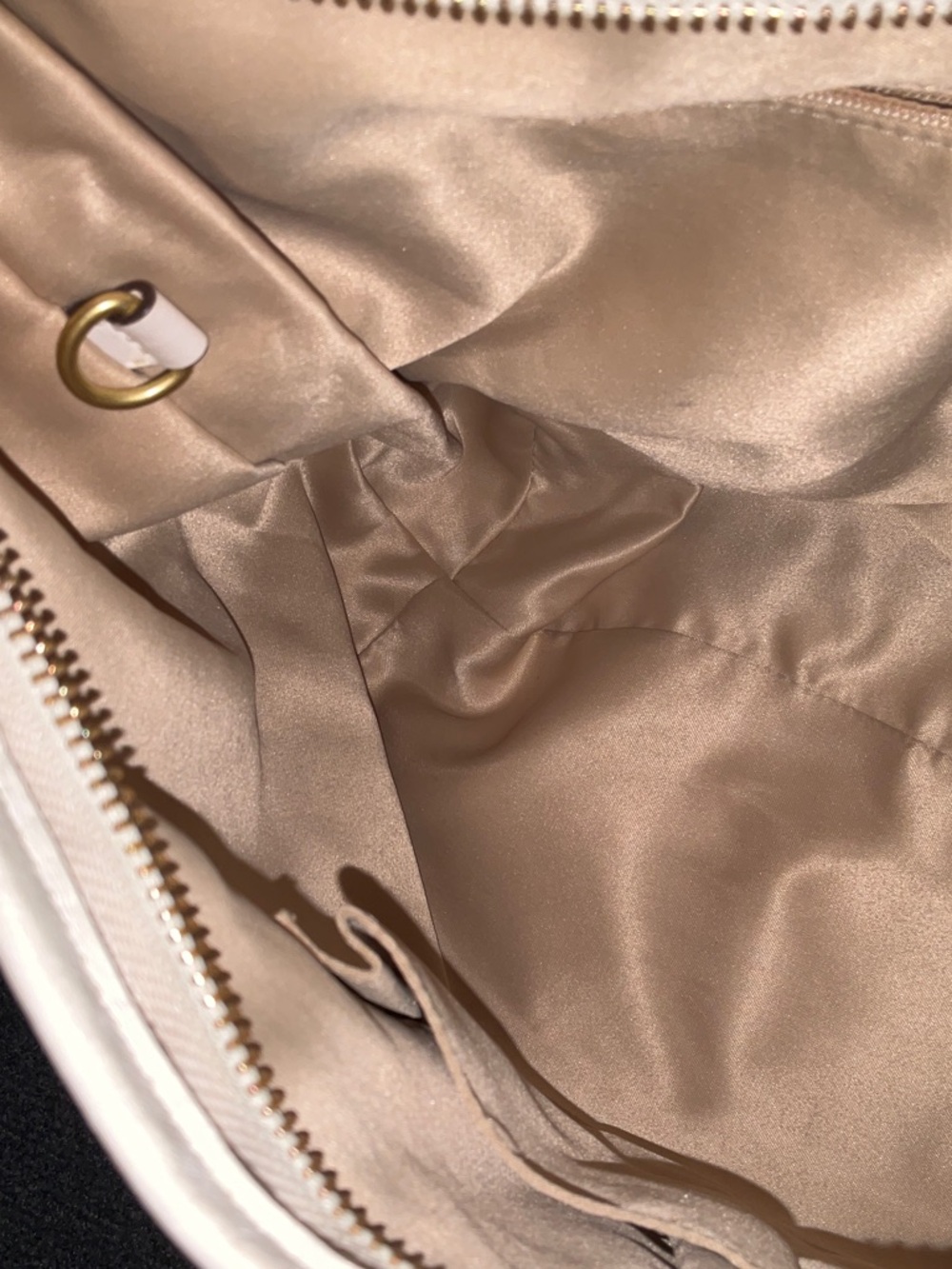 Coach Cream Leather Hobo with Gold Turn-Lock - Picture 8 of 16